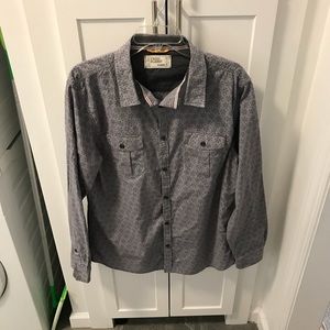 Free Planet X-Large Grey Button Down
